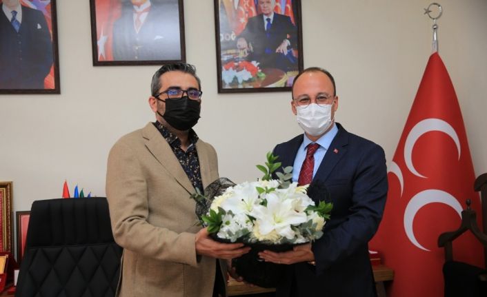 Başkan Örki yeni MHP İl Başkanına hayırlı olsun ziyaretinde bulundu