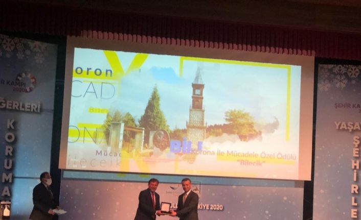 Bilecik Belediyesi ’Korona ile Mücadele Özel Ödülü’ne layık görüldü