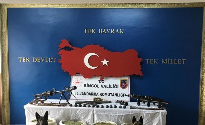 Bingöl’de Eren-4 Operasyonu’nda silahlar, mühimmat ve 150 kilo uyuşturucu ele geçirildi