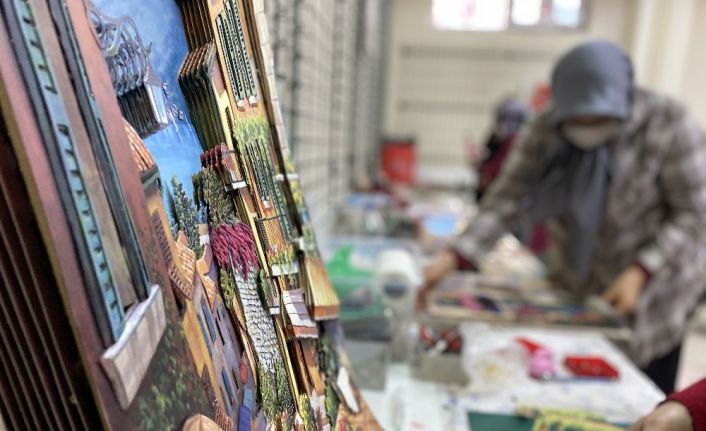 Ev hanımları hünerlerini 3 boyutlu hale getirip kazanıyor