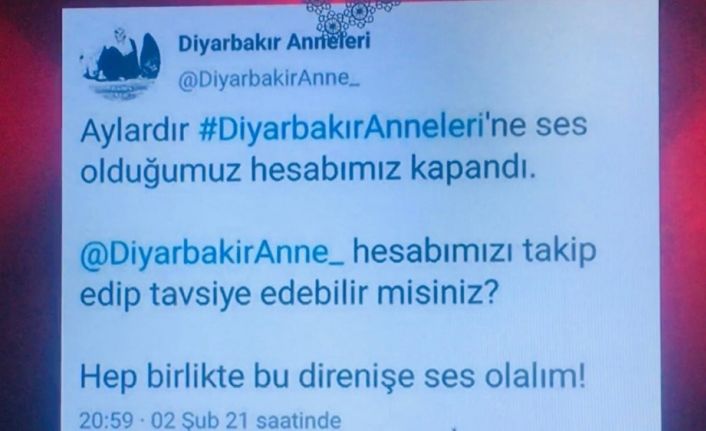 Evlat nöbetindeki ailelerden Twitter’ın hesaplarını kapatmasına tepki