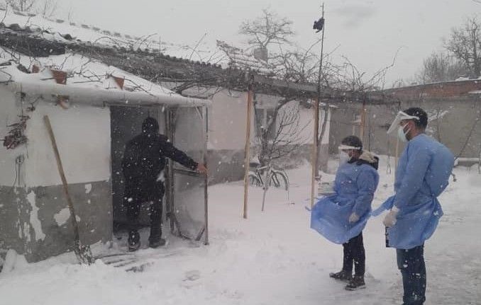 Filyasyon ekipleri kar kış demiyor