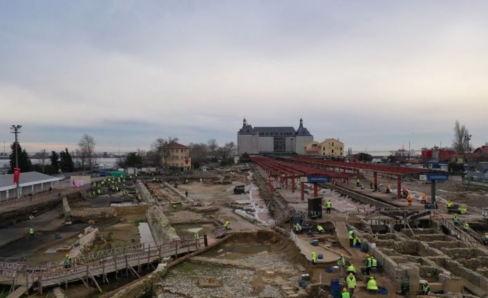 Haydarpaşa Garı’nın son hali havadan görüntülendi