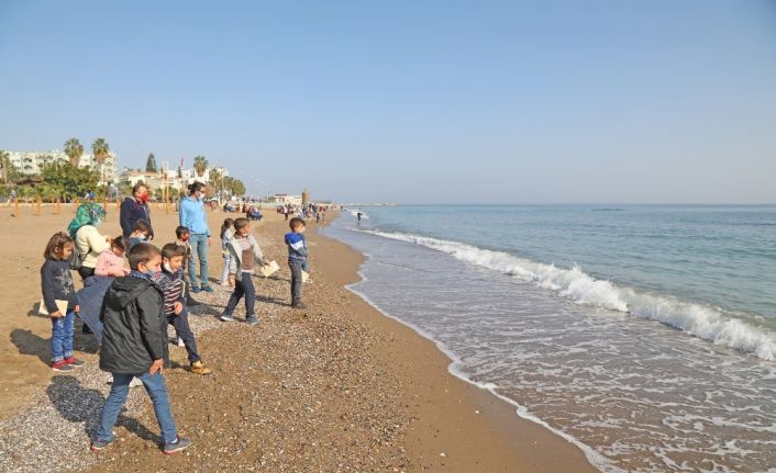 Hiç deniz görmemiş Gaziantepli çocuklar, Mavi düşler projesiyle Mersin’e geldi
