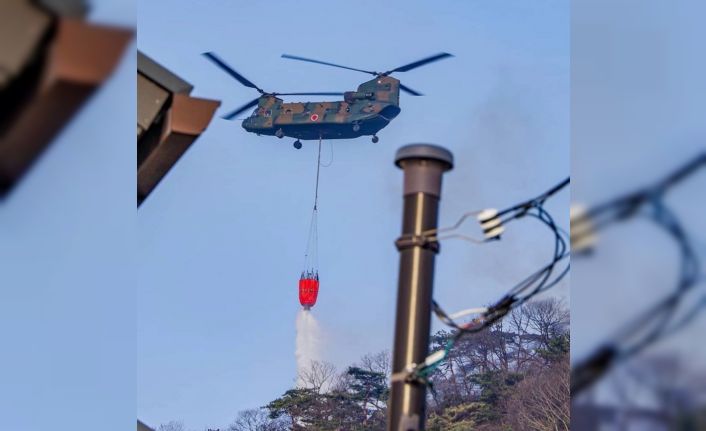 Japonya’da günlerdir devam eden orman yangını kontrol altına alınamıyor