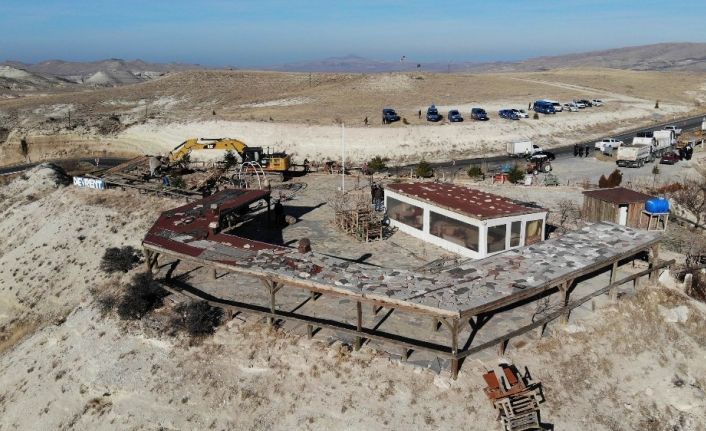 Kapadokya’da 353 kaçak yapı yıkıldı
