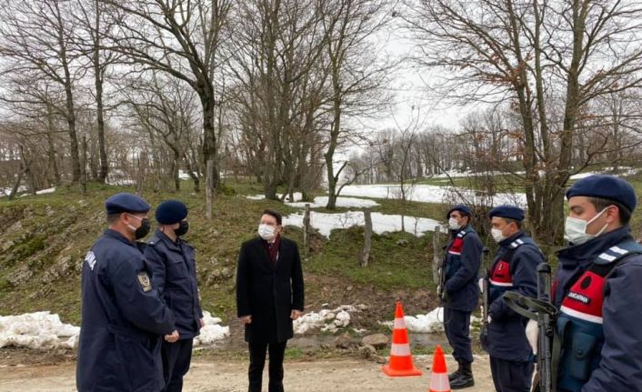 Kaymakam Göktaş karantina tedbirlerini yerinde inceledi