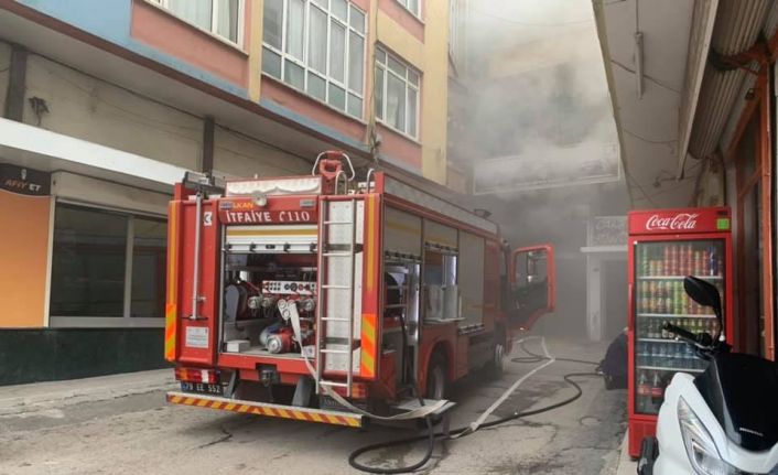 Kilis’te iş yerinde yangın