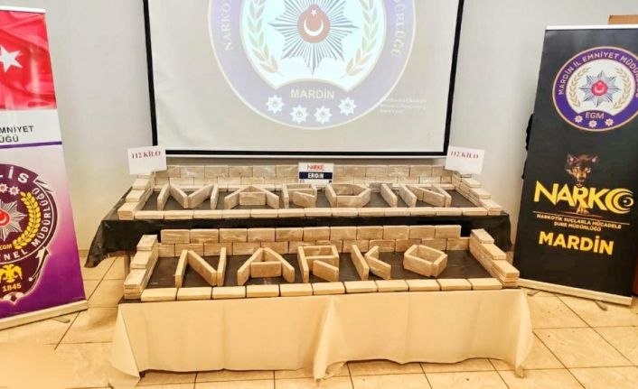 Mardin’de tırın soğutucu bölümüne gizlenmiş vaziyette 112 kilogram eroin ele geçirildi