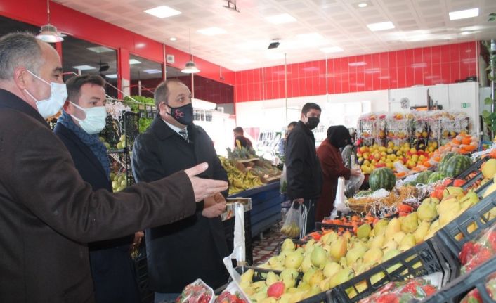 MHP İl Başkanı Karataş, esnafı yalnız bırakmadı