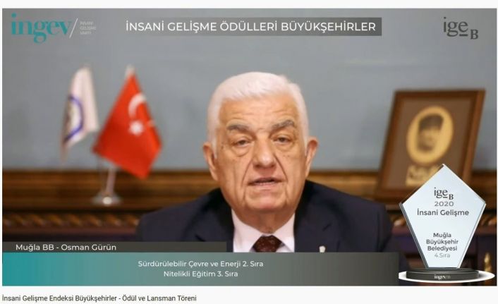 Muğla Büyükşehir’e İnsani Gelişme ödülü