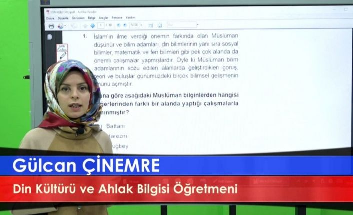 Öğretmenler, öğrenciler için kamera karşısına geçti