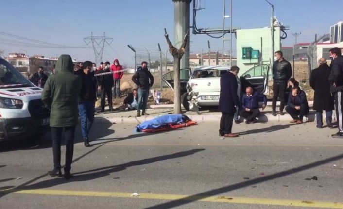 Okul müdürünün hayatını kaybettiği kaza kamerada