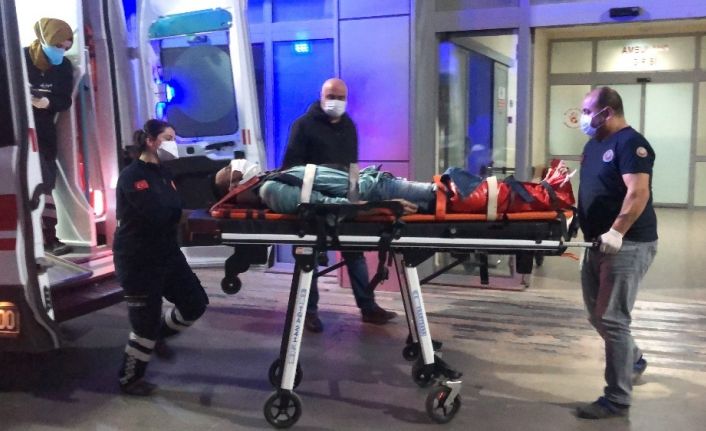 Polisten kaçmak isterken 2 metrelik duvardan düşüp ayağını kırdı