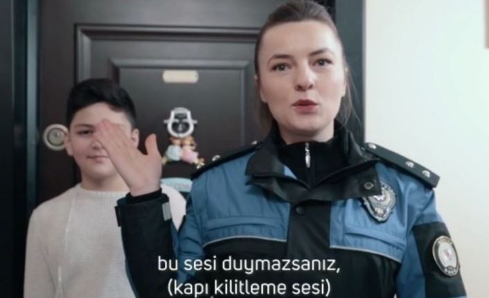 Samsun polisi evden hırsızlık olaylarına dikkat çekmek için kamu spotu hazırladı