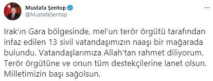 TBMM Başkanı Şentop: "Terör örgütüne ve onun tüm destekçilerine lanet olsun"