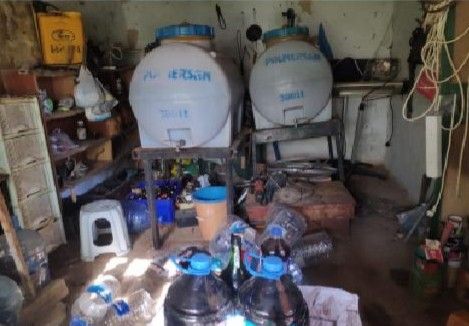 Tekirdağ’da bin 155 litre kaçak içki ele geçirildi