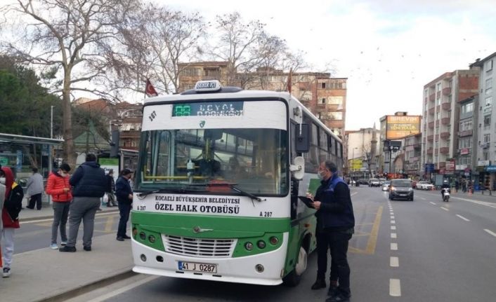 Toplu taşıma araçlarında korona virüs denetimleri sürüyor