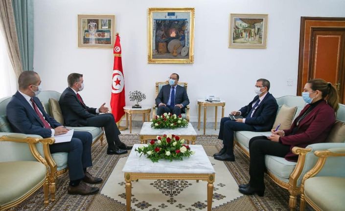 Tunus Başbakanı El-Meşişi görevi sona eren Türk Büyükelçi Onaner’i ağırladı
