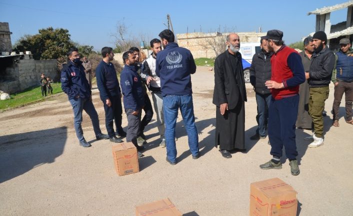 Türk yardımseverlerden Suriyelilere yardım