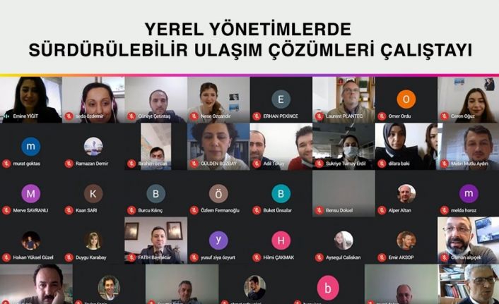 Ulaşım Çözümleri çevrimiçi çalıştayda konuşuldu