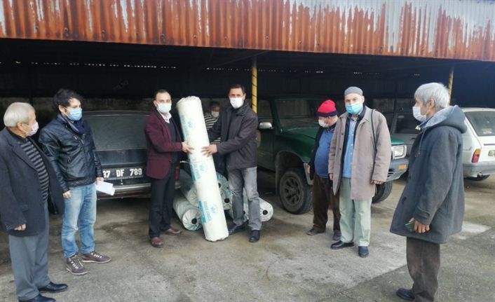 Üreticilere sera naylonu desteği