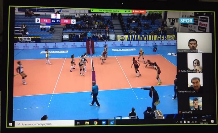 Voleybol İl temsilciliği Şubat ayı hakem ve gözlemci semineri yapıldı