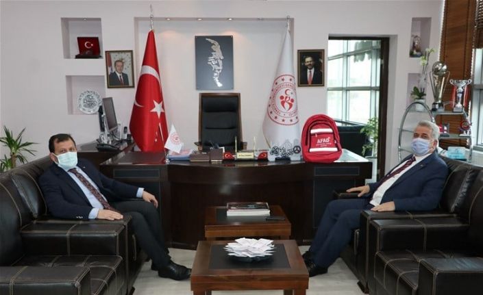 AFAD İl Müdürü Atsız, Gençlik ve Spor İl Müdürü Kabakcı’yı ziyaret etti