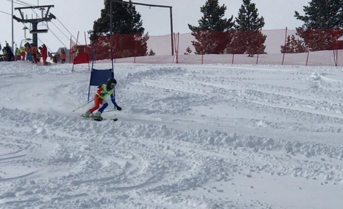 Alp Disiplini kayak yarışmaları Sarıkamış Cıbıltepe Kayak Merkezi’nde başladı
