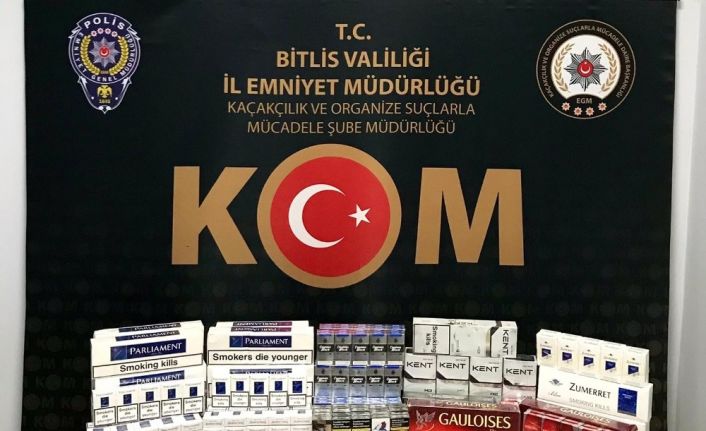 Bitlis’te 800 paket kaçak sigara ele geçirildi