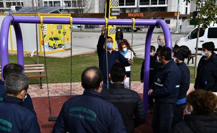 Bursa’da çocuk parklarında üst düzey güvenlik