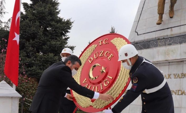 Çanakkale Zaferi’nin 106. yılı Düzce’de törenle kutlandı