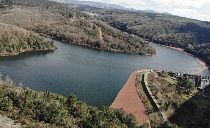 (Drone) Elmalı Barajında doluluk oranı artıyor: Yüzde 63.85’e çıktı