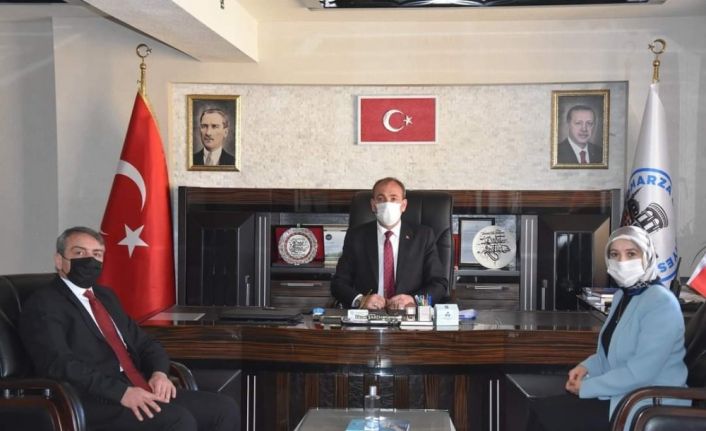 İŞKUR İl Müdür Vekili Ayşe Ak Tomarza Kaymakamı Cebeci’yi ve Başkan Şahin’i ziyaret etti