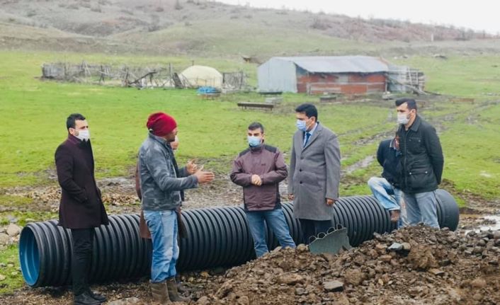 Karakoçan’da yağıştan etkilenen bölgeler incelendi
