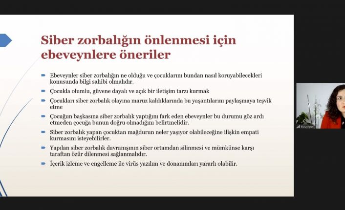 Kilis’te siber zorbalık başlıklı söyleşi