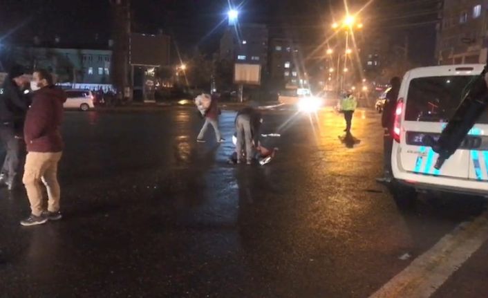 Kısıtlama saatinde dışarı çıkan alkollü şahıs polise zor anlar yaşattı