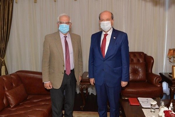 KKTC Cumhurbaşkanı Tatar, AB Yüksek Temsilcisi Borrell ile görüştü
