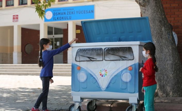 Kocasinanlı, sevimli çöp konteynerlerini çok sevdi