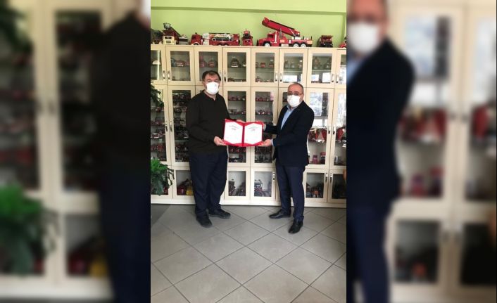 Konya itfaiyesi Covid-19 Güvenli Hizmet Belgesi alan ilk teşkilat oldu