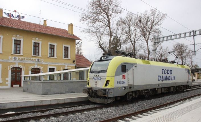 Konya-Karaman Yüksek Hızlı Tren Hattında test sürüşleri devam ediyor