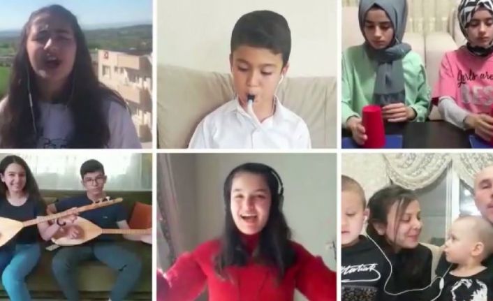 Öğrenci ve öğretmenlerden "Düziçi Koronayı Kovuyor" projesine klipli destek