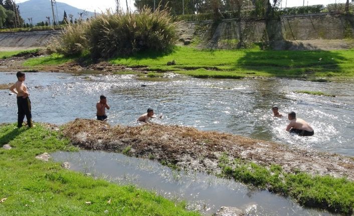 Osmaniye’de su kanalında tehlikeli serinlik