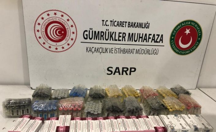 Sarp Sınır Kapısında 95 bin lira değerinde kaçak ilaç ele geçirildi