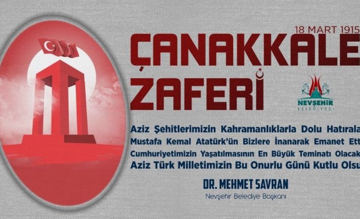 Savran, ’18 Mart Çanakkale Zaferi ve Şehitler Anma Günü mesajı yayımladı