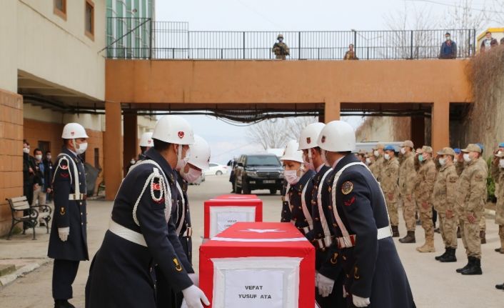 Şırnak’ta mühimmatın patlaması sonucu ölen 2 genç için tören düzenlendi