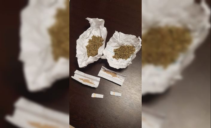 Şüpheli şahıstan uyuşturucu bulundu