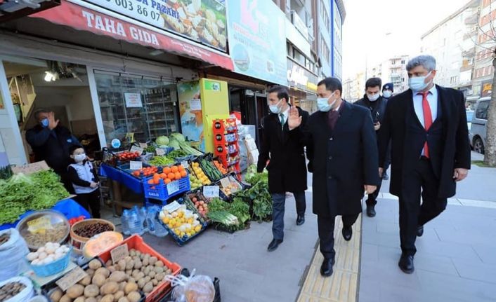 Vali Masatlı’dan il merkezi ve Merzifon’da korona virüs denetimi
