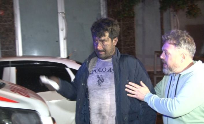 Yangında mahsur kalan anne ve babasını kurtarmak için dumanların arasına girdi