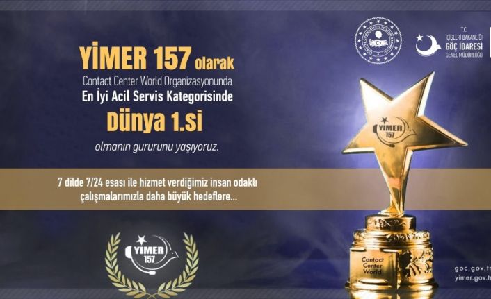 YİMER 157, Dünya Çağrı Merkezleri Yarışmasında 1. oldu